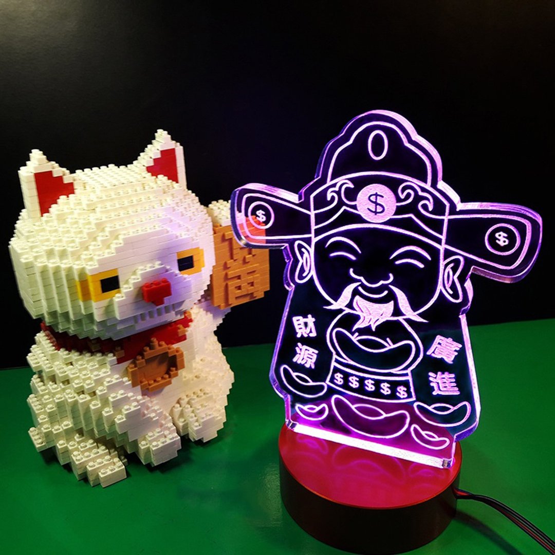 开张大吉 - 财神驾到 招财灯 - 灯具/灯饰 - 压克力 透明