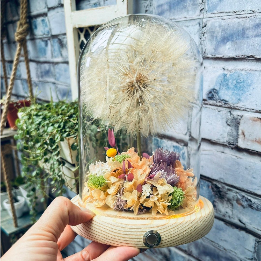 山丘上的蒲公英树 魔法森林 魔法树 永生花 春意盎然 夜灯 - 摆饰 - 植物．花 