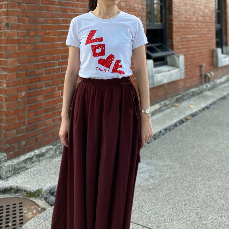 LOVE台北 /经典短袖合身女版T恤 /纯棉台湾制 Taiwan T-Shirt - 女装 T 恤 - 棉．麻 