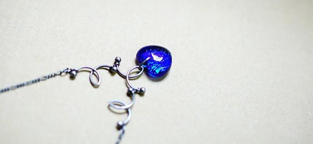 [Made to order] Glittering heart love - 项链 - 其他金属 
