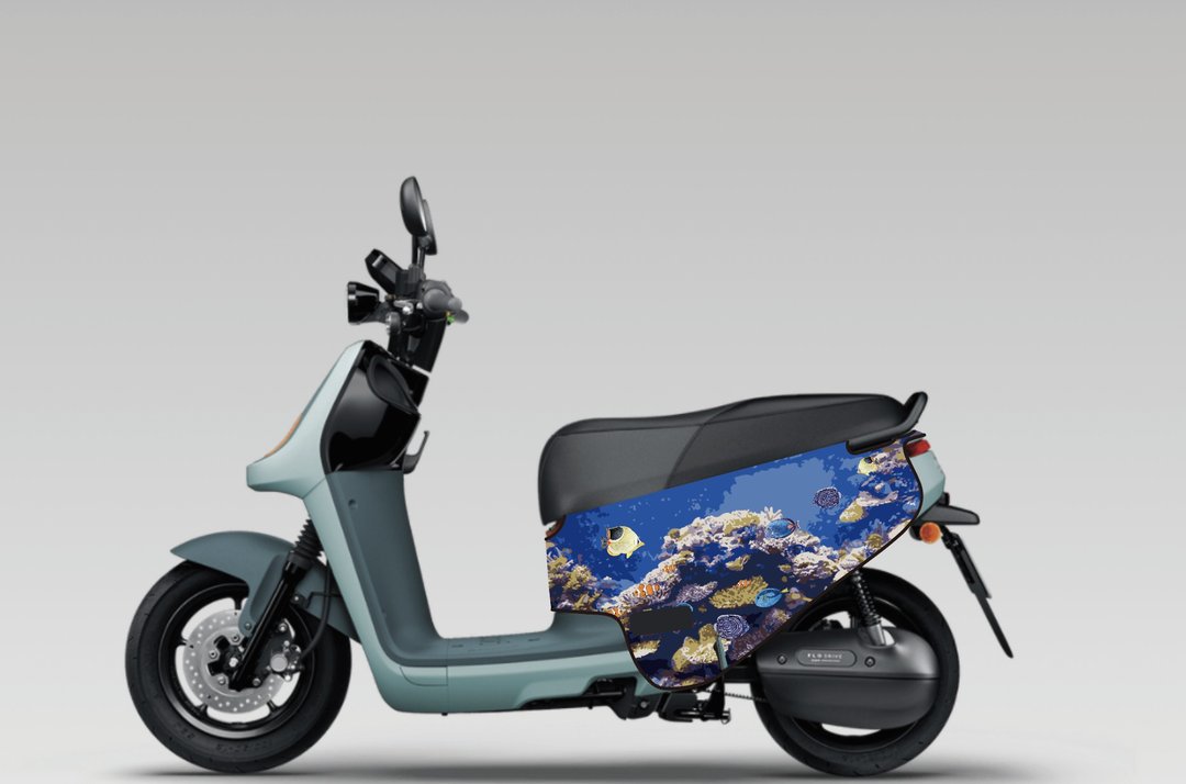 BLR gogoro 防刮车套 iD149 海底世界 - 其他 - 聚酯纤维 蓝色