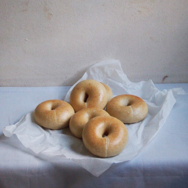 12 月・食趣味・手揉原味与夹馅贝果・面包烘焙实作 奶素 - 美食 - 新鲜食材 