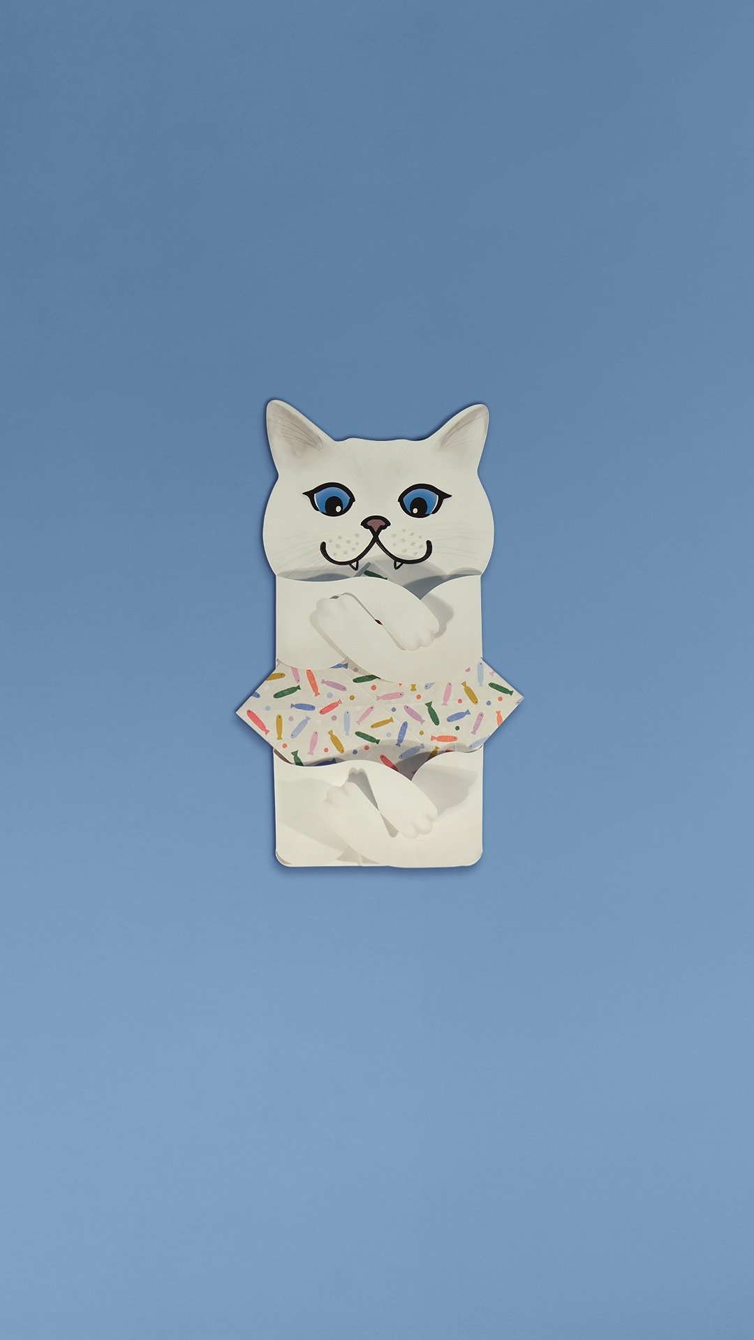 Meowmentos PawMark 心意咭 - White Cat (白色) #23 - 卡片/明信片 - 纸 