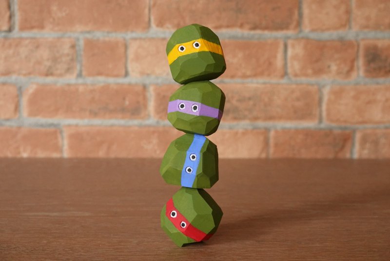 忍者图腾 - 玩偶/公仔 - 木头 绿色