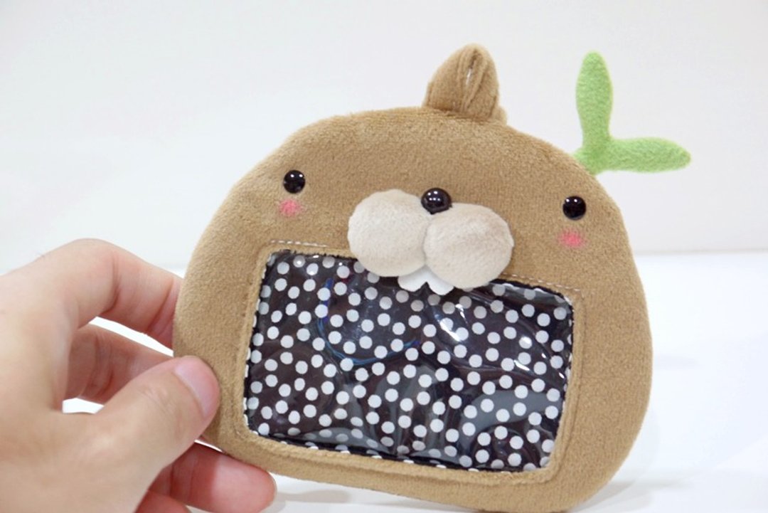 Bucute正面识别证套/全球限量/生日礼物/手工制作/马林鼠/大象/证件套 识别证套 卡片套 悠游卡 西瓜卡 - 其他 - 聚酯纤维 蓝色