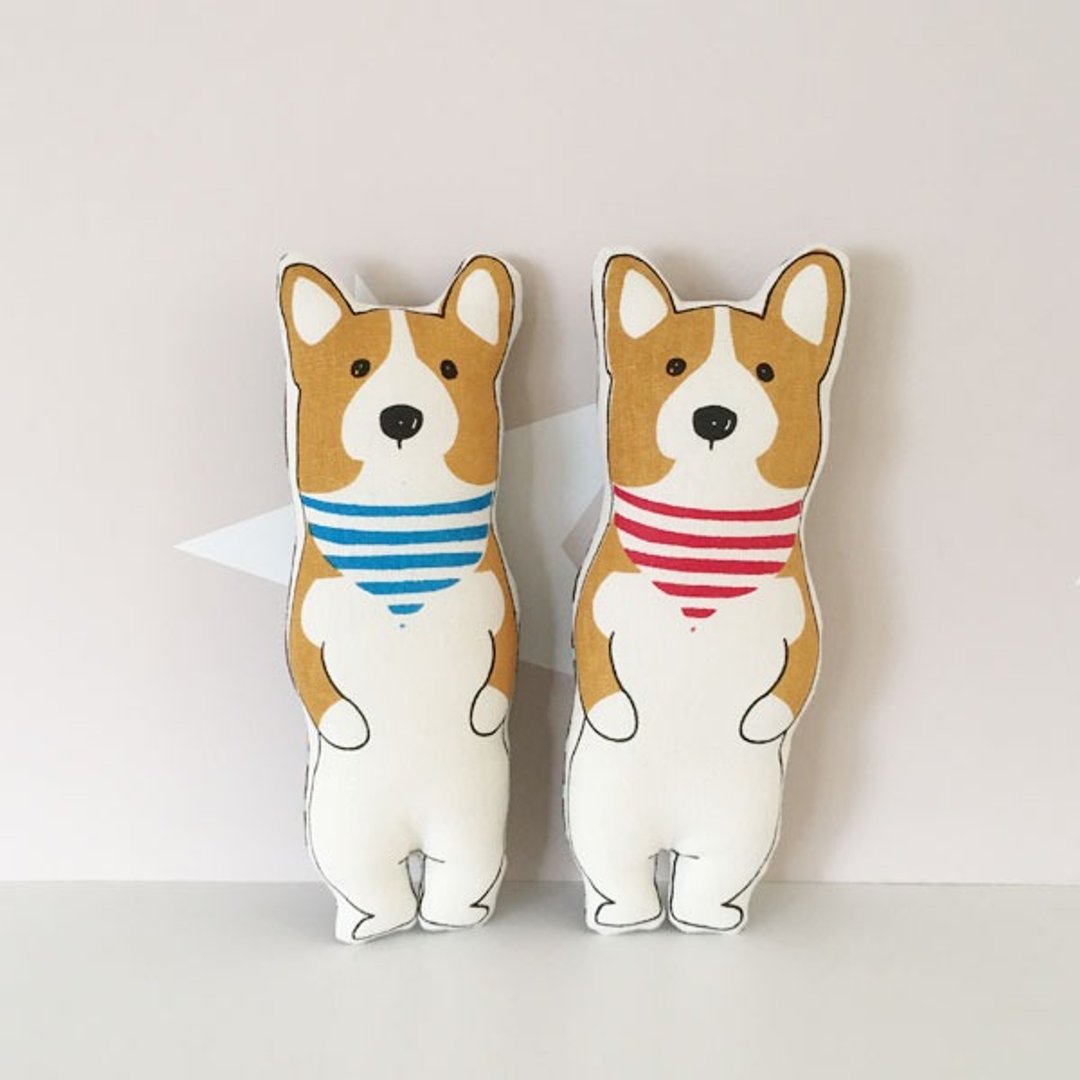 Corgi nuiglumi seam - 玩偶/公仔 - 棉 咖啡色