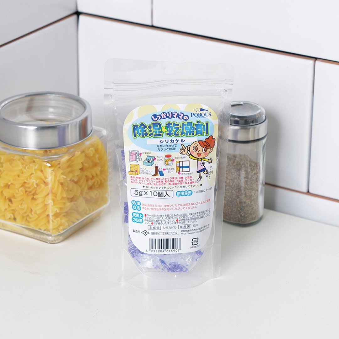 绝版出清 日本霜山 日本制万用硅胶除湿防潮干燥剂5g-10入 - 其他 - 硅胶 透明