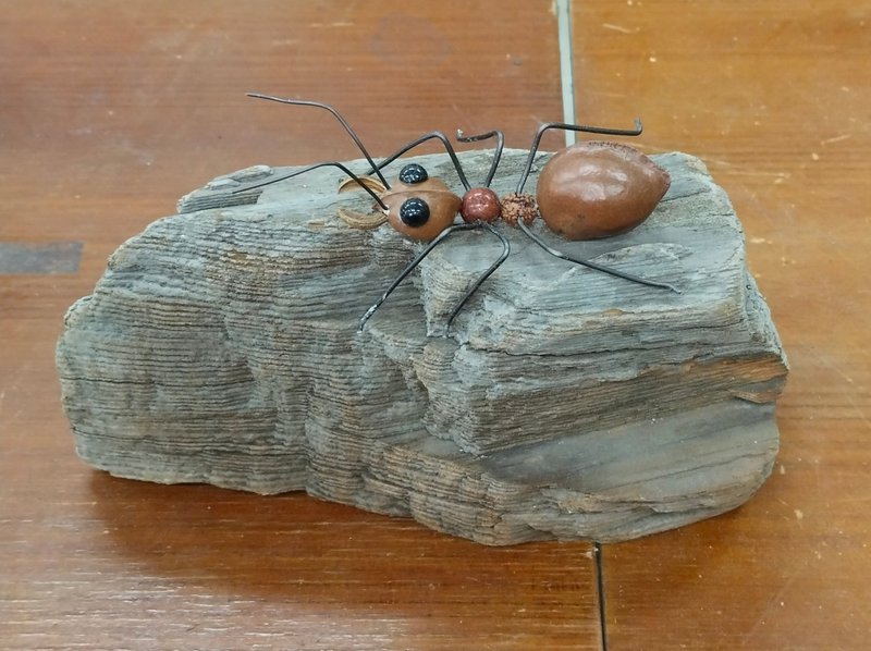 自然素材艺术创作蚂蚁含底座 - 摆饰 - 其他材质 