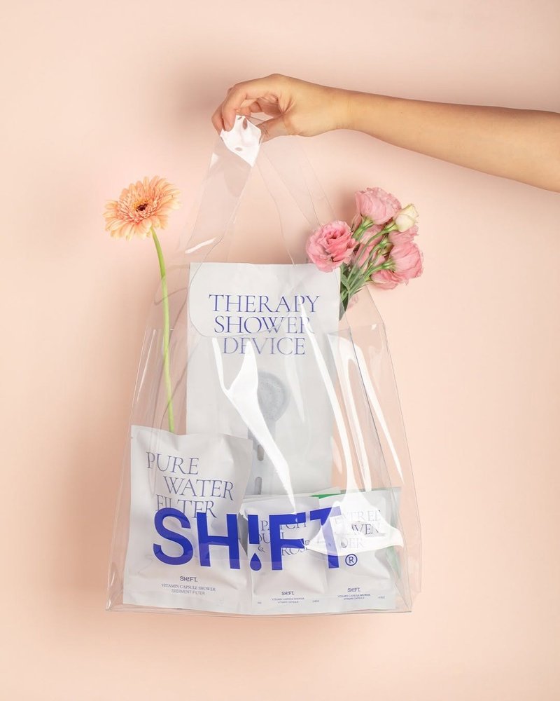 SHIFT 韩国自动排水除氯净肤莲蓬头豪华盒装组 送礼首选 - 卫浴用品 - 其他材质 白色