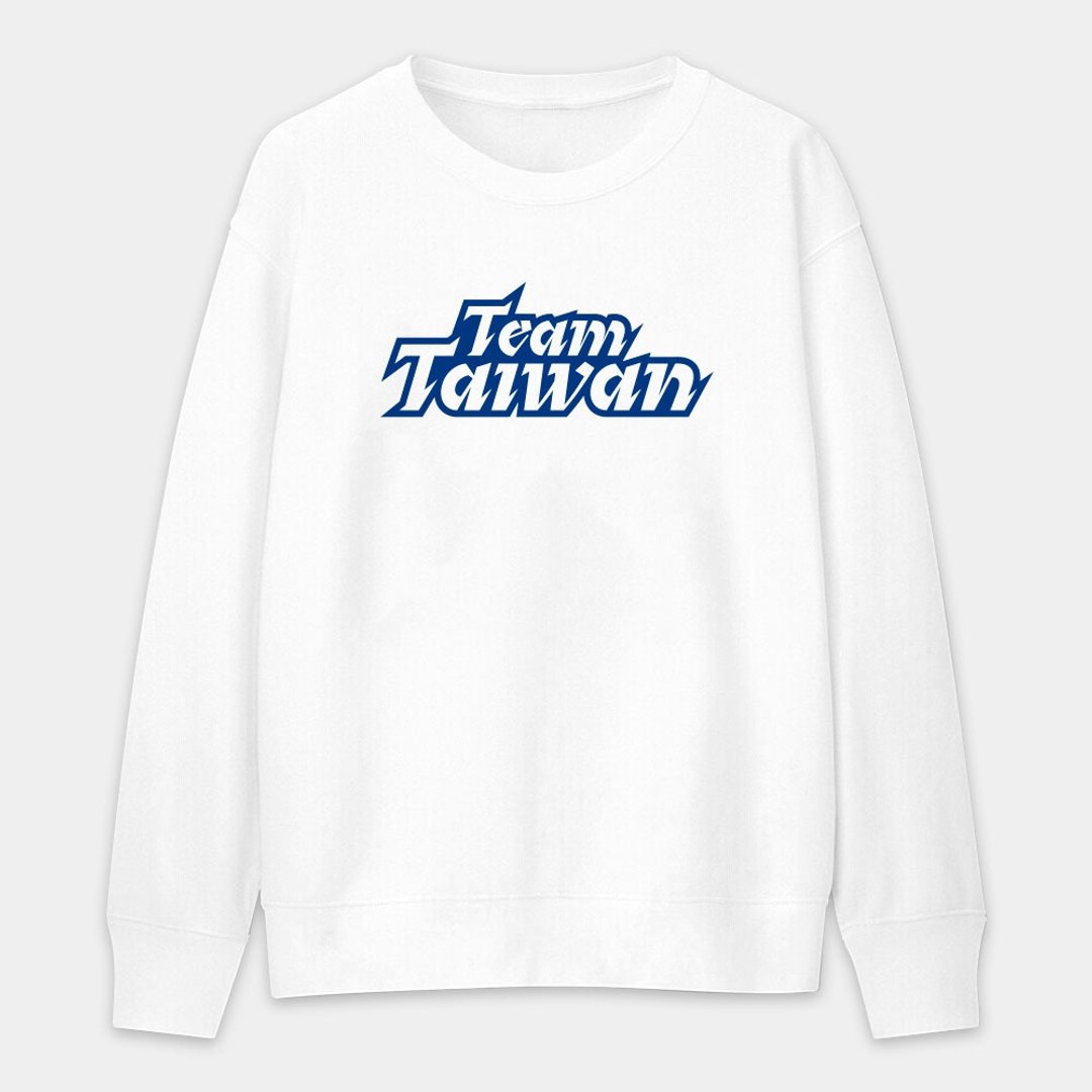 【秋冬新品】挺台湾 TEAM TAIWAN 中性 纯棉大学T 062 - 中性连帽卫衣/T 恤 - 棉 蓝色