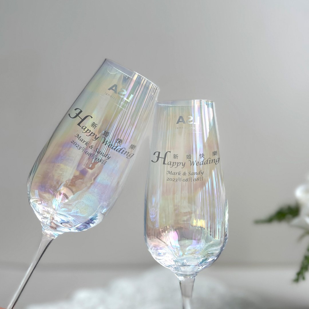 LSA Glasses 炫彩酒杯 定制化礼物文字订制 文字雕刻礼物刻字礼物 - 酒杯/酒器 - 玻璃 