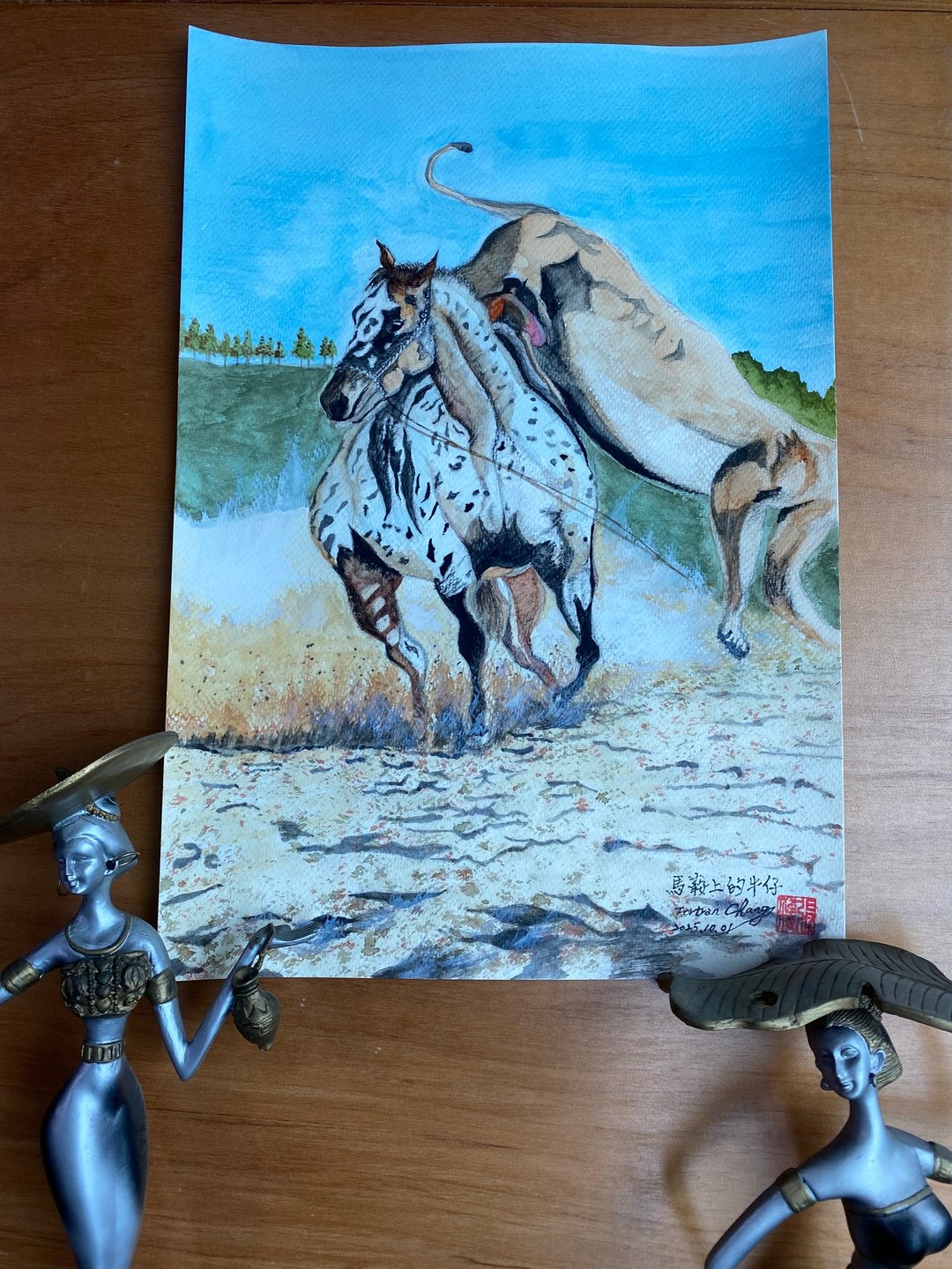 居家布置 艺术海报 手工挂画 四开水彩画 不含画框 - 海报/装饰画/版画 - 纸 多色