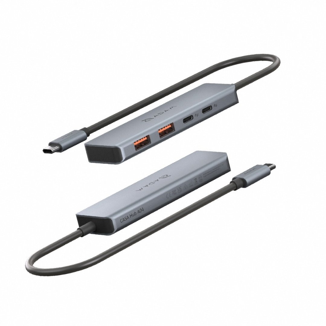 CASA Hub A04 USB-C Gen2 四合一高速集线器 - 电脑配件 - 其他金属 灰色