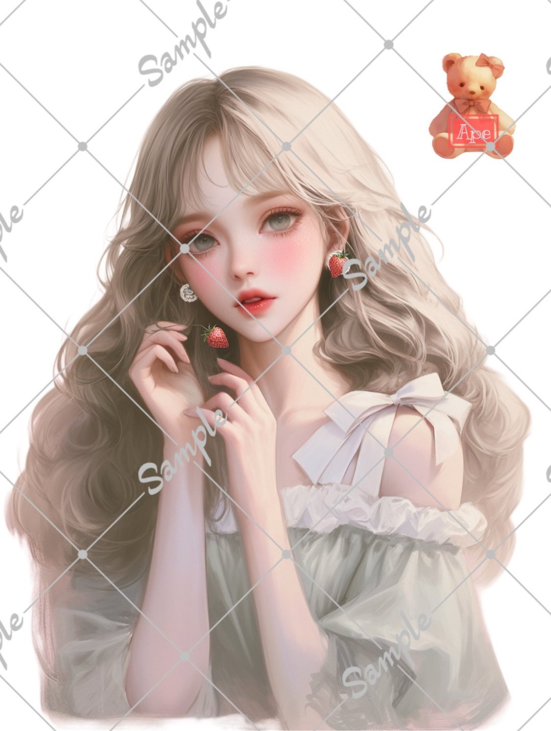 原创人物贴纸 装饰贴纸 一组内含5枚 - 贴纸 - 纸 