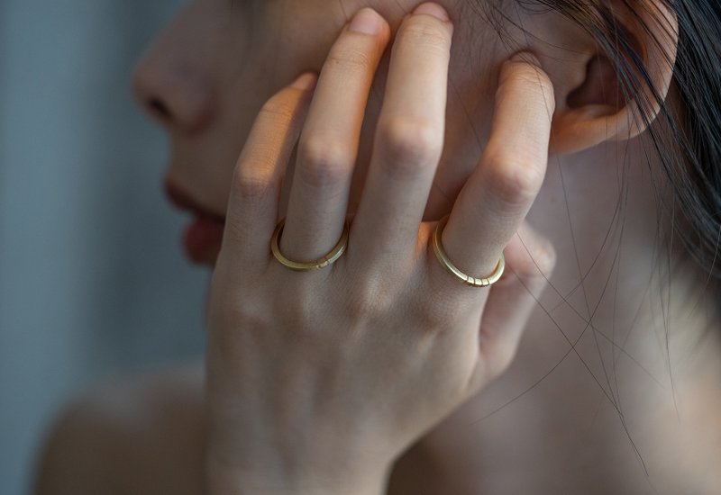 【煦日协奏曲】黄铜戒指 Brass Ring - 戒指 - 铜/黄铜 