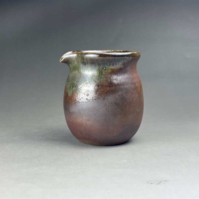 台湾名家周圣钧【柴烧】手拉坏茶海 - 茶具/茶杯 - 陶 咖啡色