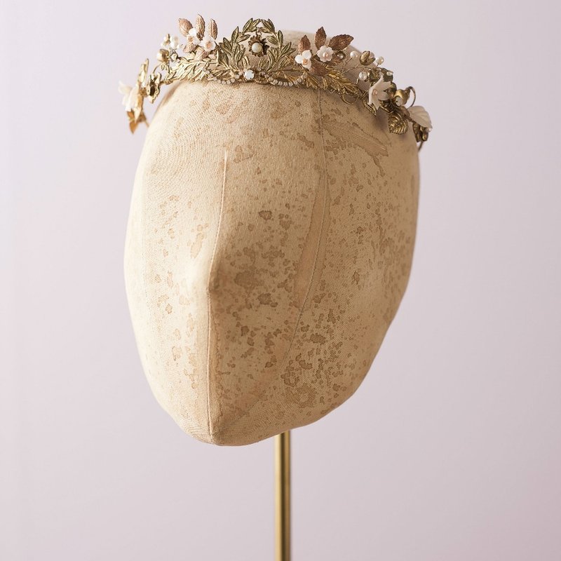 Ornate Victorian Collection手工漆艺维多利亚复古皇冠/结婚头饰 - 发饰 - 其他金属 金色