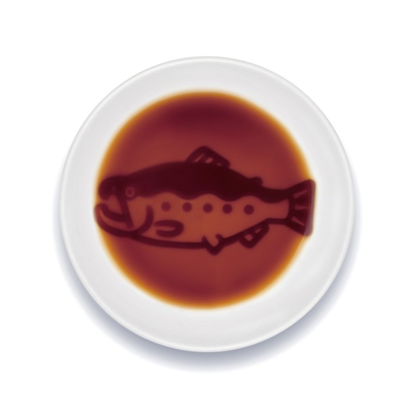 层次酱料碟-三文鱼 - 浅碟/小碟子 - 陶 