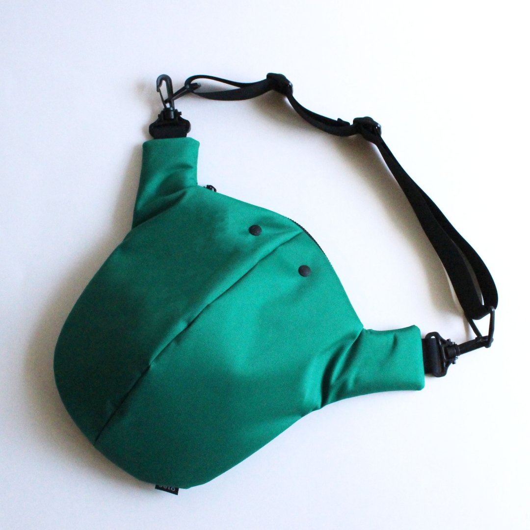 seto / creature bag / XLarge / O-sagari / Green - 侧背包/斜挎包 - 聚酯纤维 