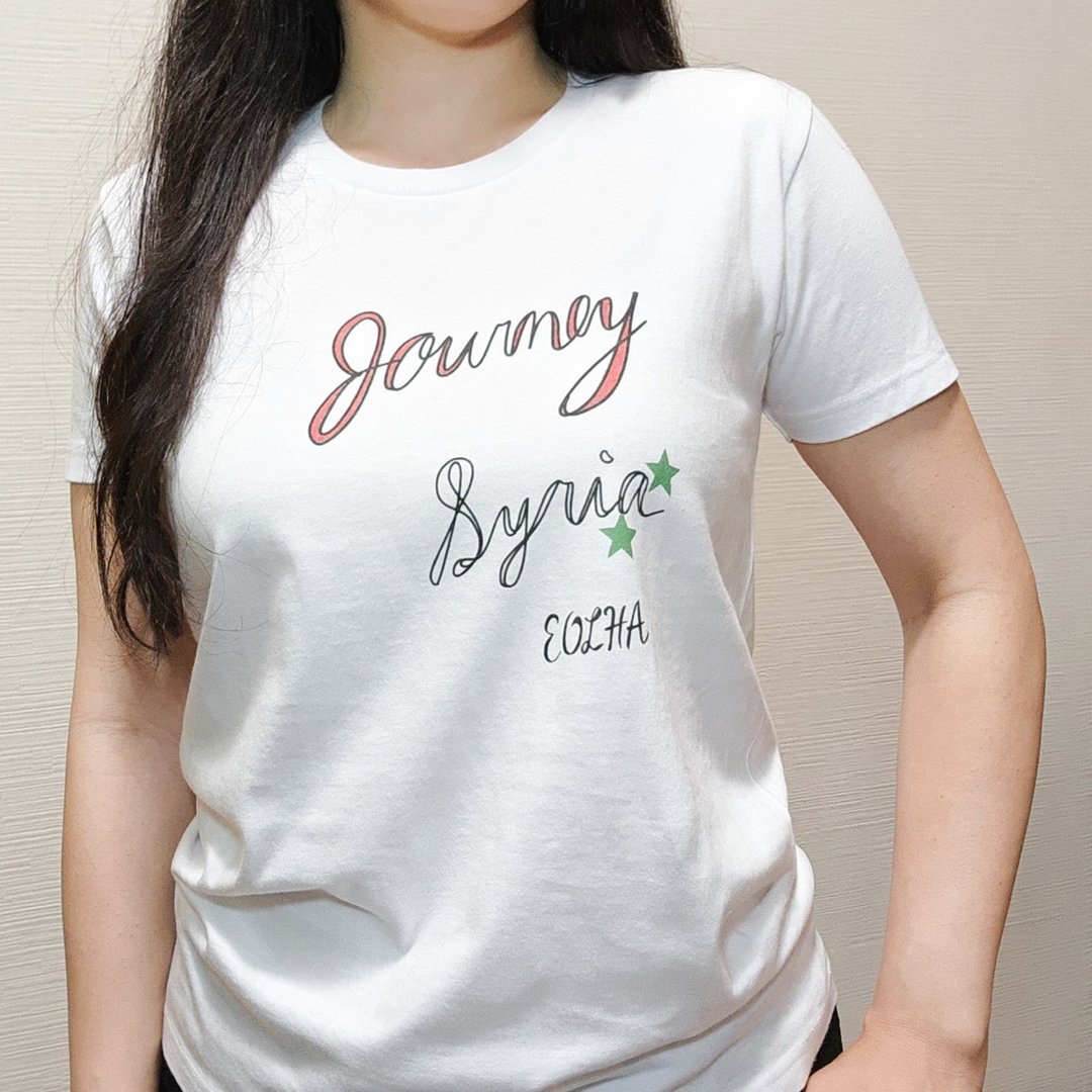 【儿童款】T恤/Journey Syria - 女装 T 恤 - 棉．麻 白色