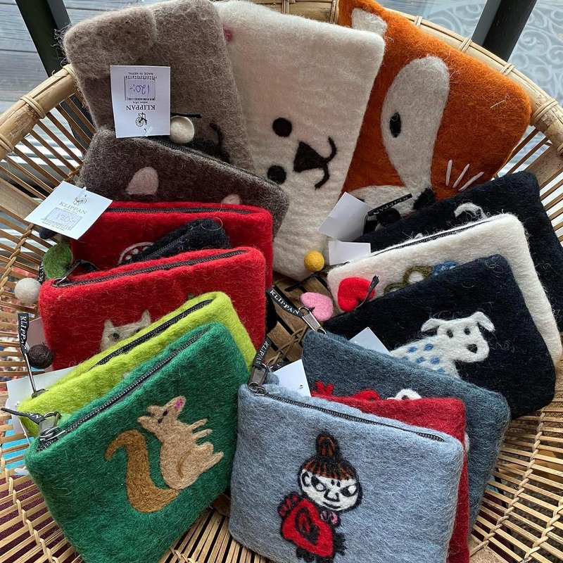 瑞典 Klippan 羊毛毡钱包 (12种花色) - 皮夹/钱包 - 羊毛 多色