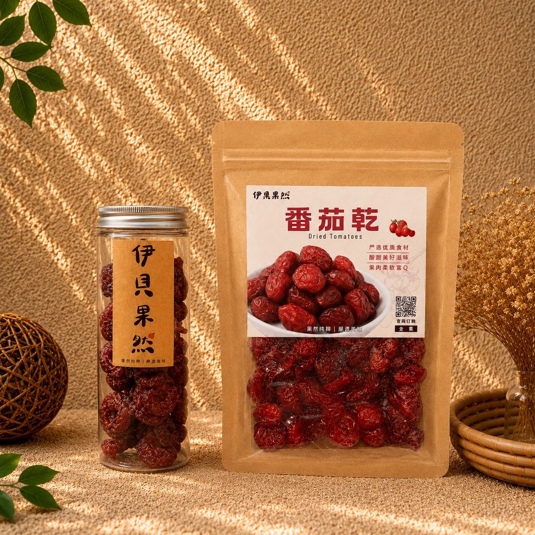 【伊贝果然】蕃茄干 - 水果干 - 防水材质 