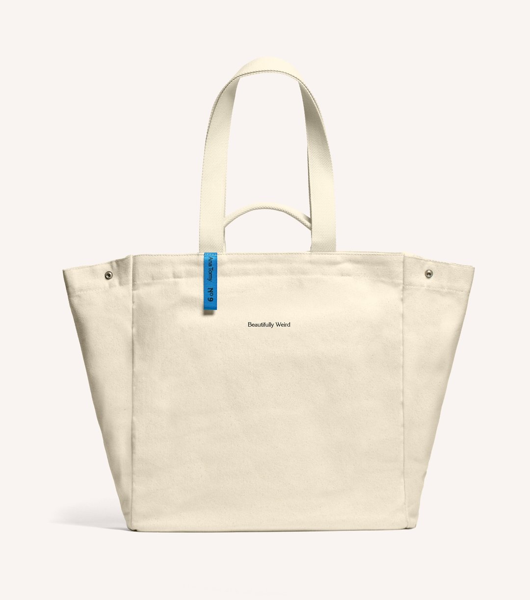 【定制化礼物】16 盎司自然色 Library Tote 重磅帆布托特书袋 - 手提包/手提袋 - 棉．麻 