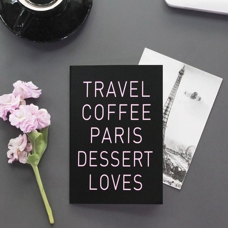 敲敲-Seeso-法国街头空白笔记本-甜蜜巴黎,SSO33187 - 笔记本/手帐 - 纸 黑色