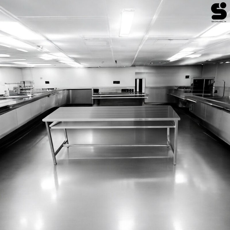 不锈钢桌.白铁工作桌..双层.用餐桌子.活动场地桌. 厨房料理、食 - 其他家具 - 其他金属 透明