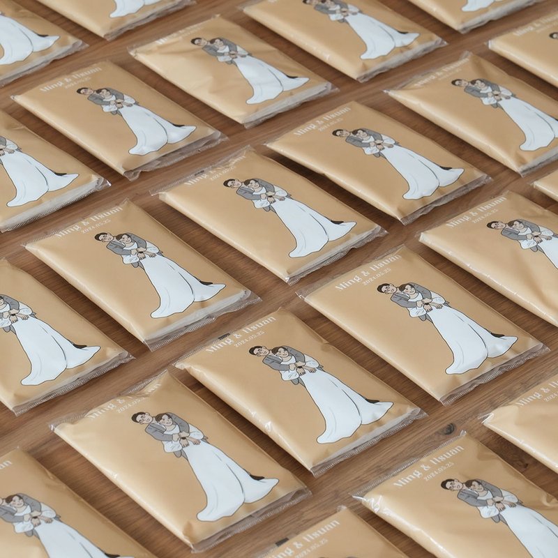 定制化面纸包 | 婚礼小物 桌上礼 二进礼 - 订制画像 - 纸 蓝色