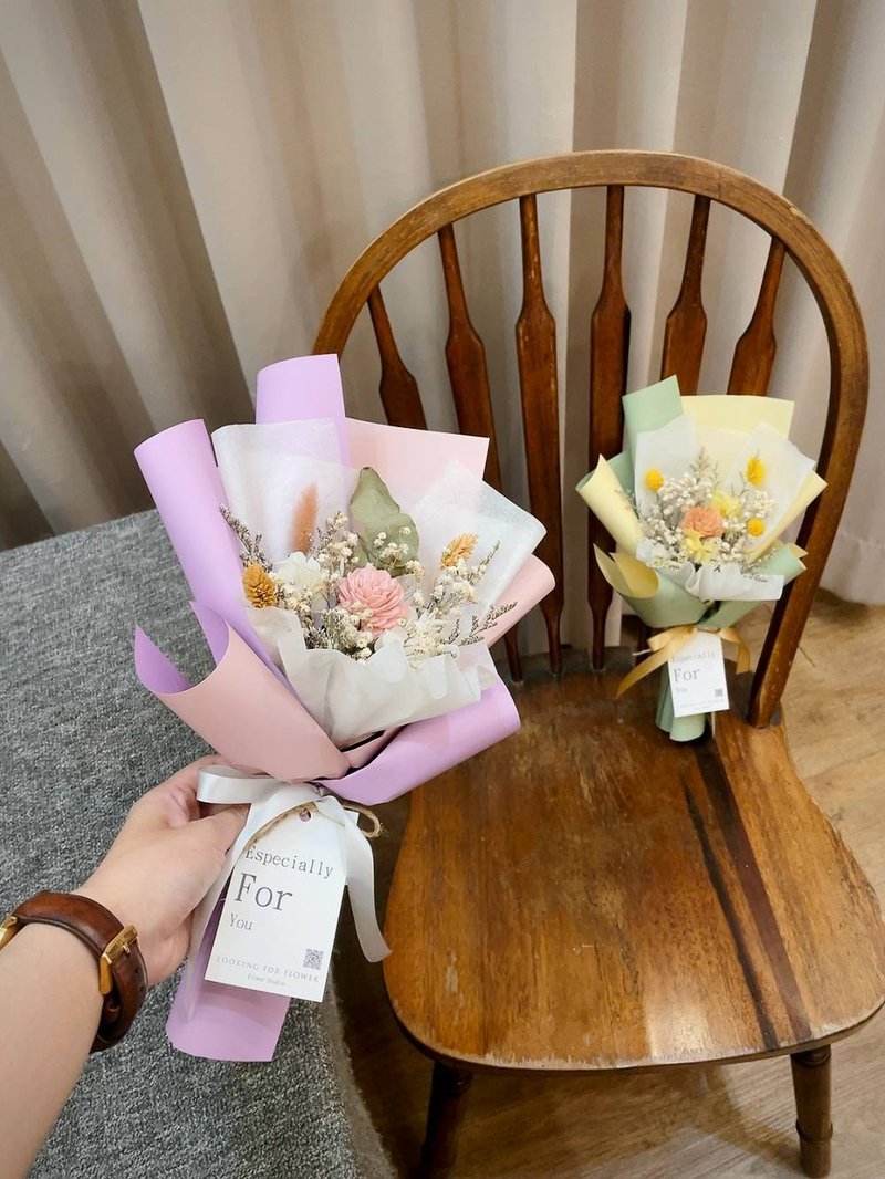 干燥花束【小花束】 生日花束 玫瑰花束 毕业花束 感谢礼物 - 干燥花/捧花 - 植物．花 