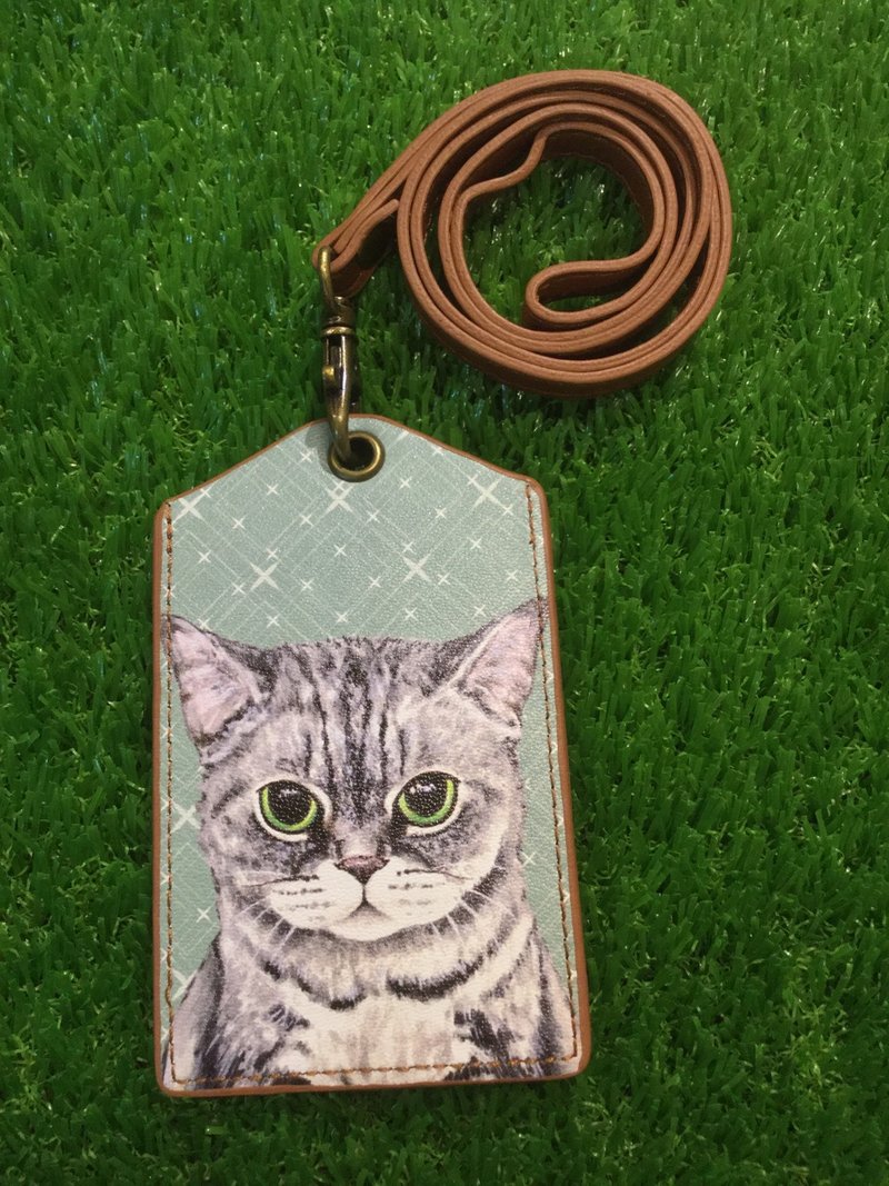 3猫小铺~美短猫 票卡夹(插画家:捡到回纹针)(新款) - 证件套/卡套 - 人造皮革 