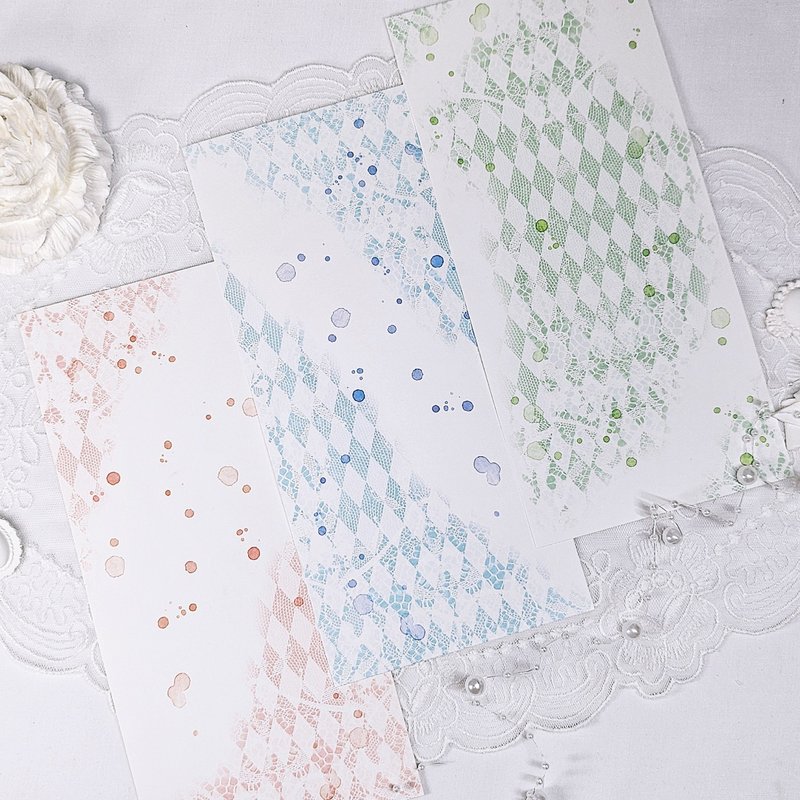 蕾丝图案-背景纸1号 - 贴纸 - 纸 