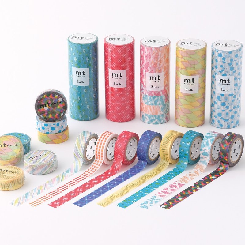 mt Deco 和纸胶带 / 2021AW Deco 10入组 (MT01D499-508) - 纸胶带 - 纸 多色