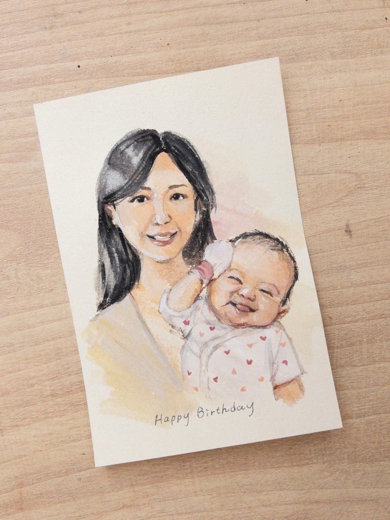 定制已沟通-A4尺寸人物肖像含框 - 订制画像 - 纸 