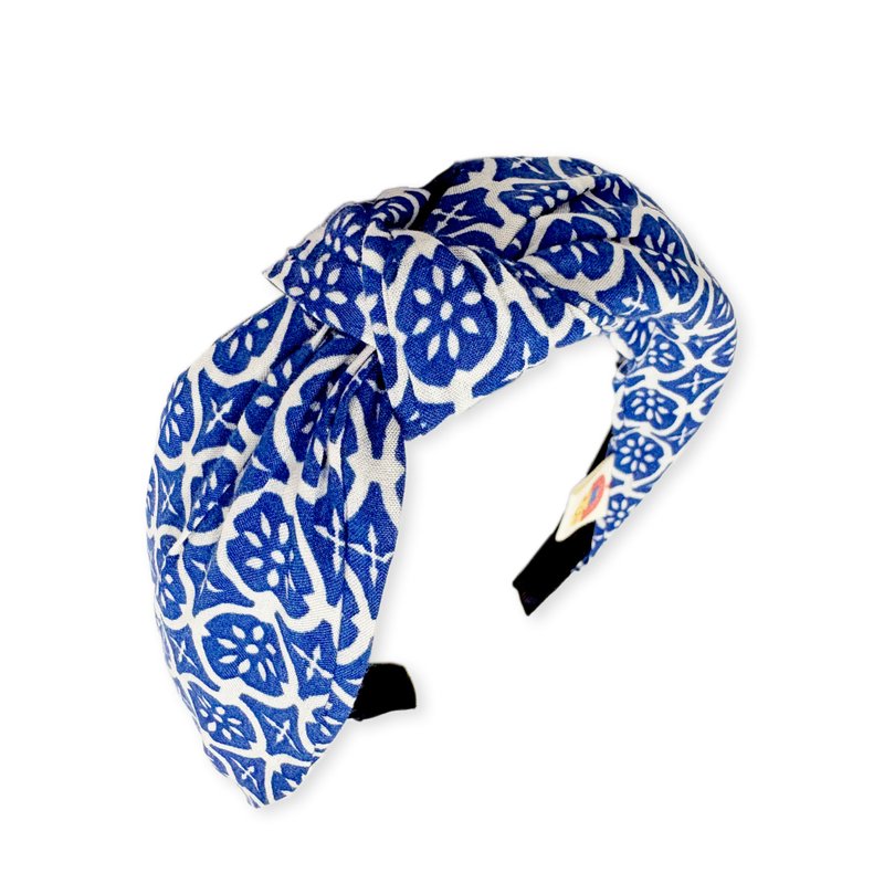 波西米亚风手工雪纺发箍  温柔质感  百搭必备  轻盈不夹头 - 发带/发箍 - 棉．麻 