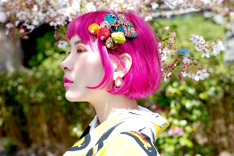 NaznaDesign-低温陶瓷手工耳饰-胭脂珊瑚(可改夹) - 耳环/耳夹 - 陶 红色