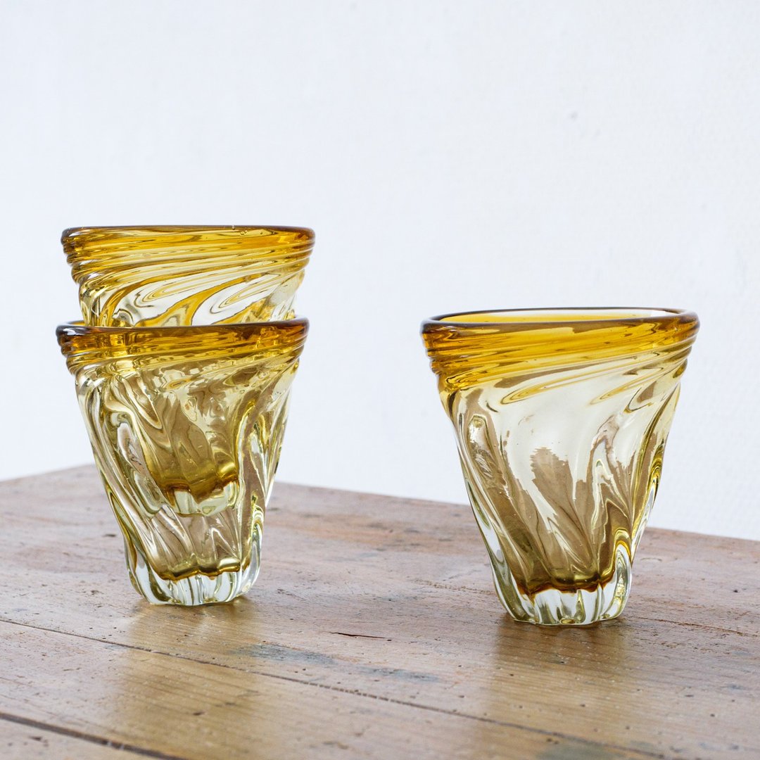 Ryukyu swirl glass - 玻璃杯 - 玻璃 