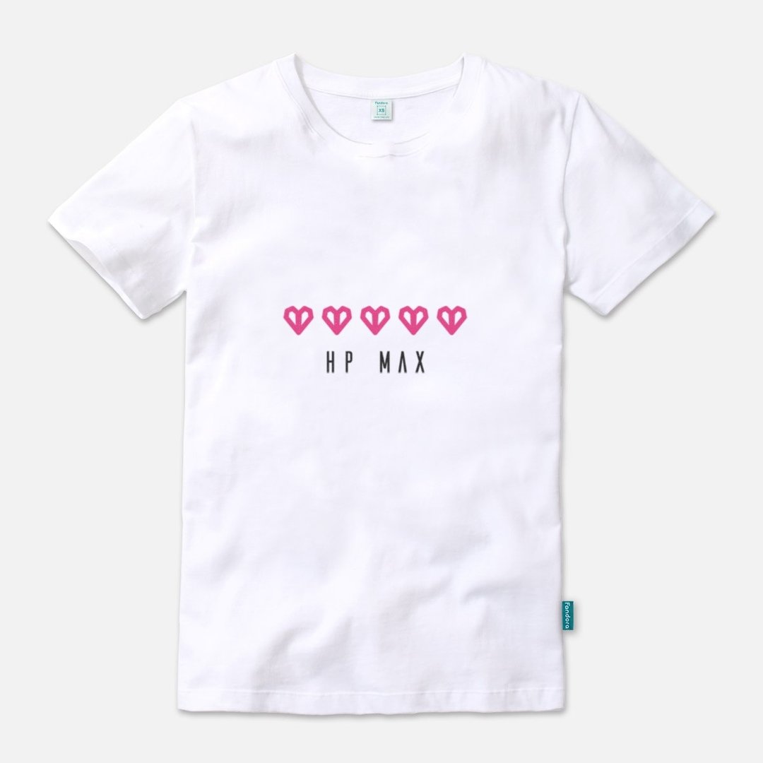 HP MAX - 中性版短袖T-shirt - 中性连帽卫衣/T 恤 - 棉．麻 白色