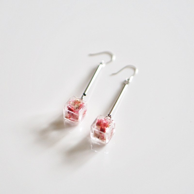 米花泡泡耳环 (可改夹式) - 耳环/耳夹 - 植物．花 