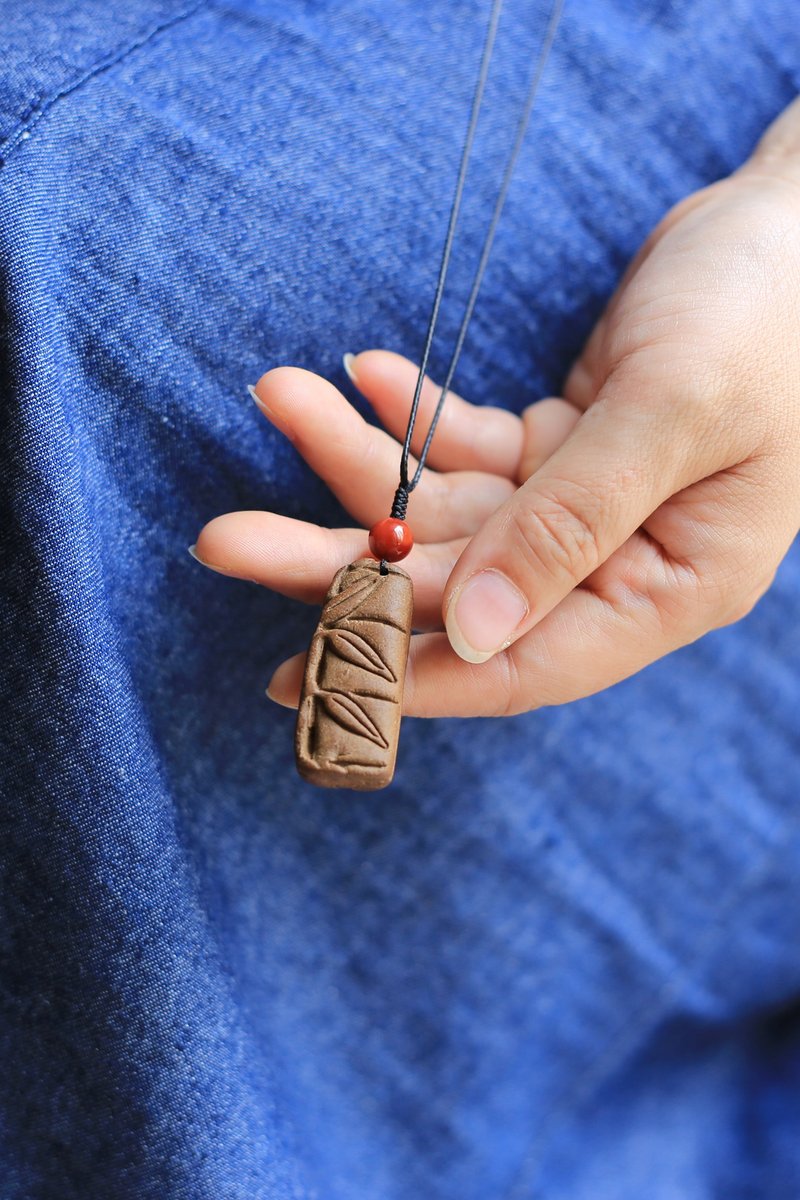 壹染指香品 | 竹节 | 天然和合香 | 清赏雅玩 香身安命 蜡绳 - 项链 - 植物．花 