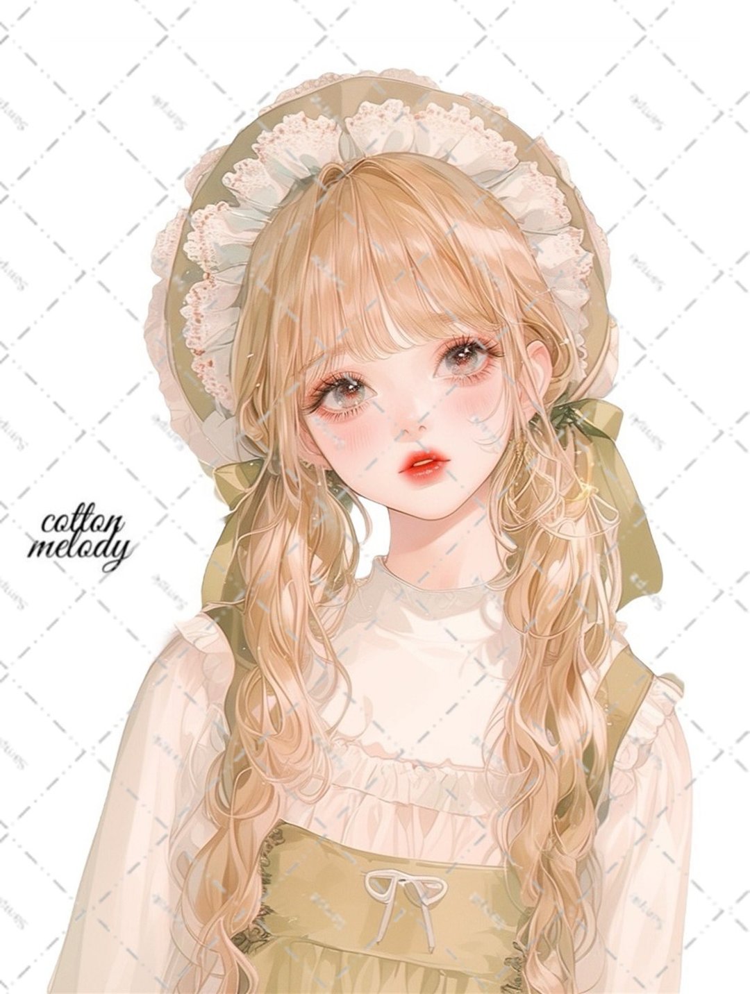 原创贴纸 no.6931 人物贴纸 原创贴纸 人物贴纸 女孩贴纸 原创人物贴纸 - 贴纸 - 纸 