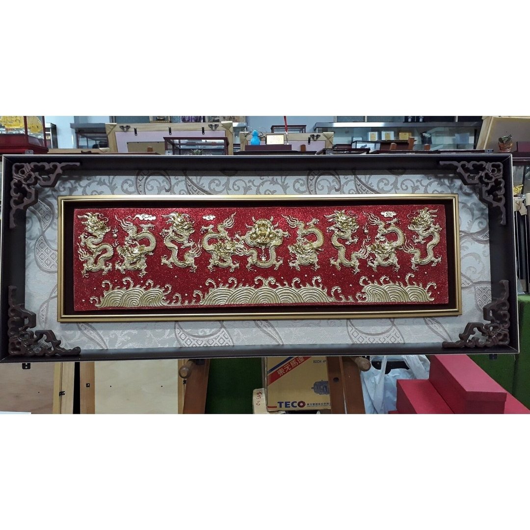 匾额 金箔画 龙图大展 升迁礼物 开幕礼物 退休送礼 乔迁送礼 - 其他 - 其他材质 金色