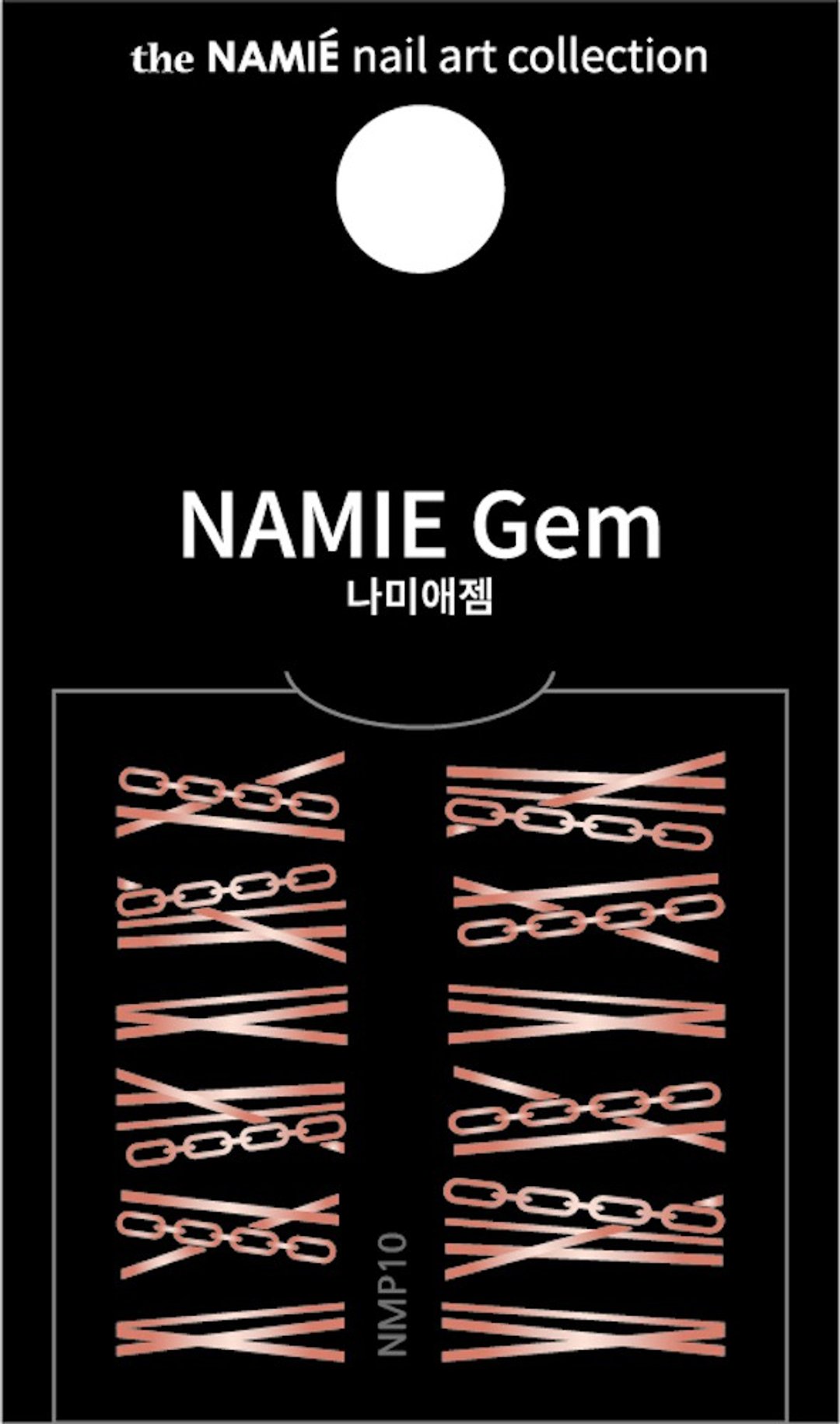 【专业用】NAMIE Gem 美甲装饰艺术贴纸 Normal Metallic 10 - 指甲油/指甲贴 - 纸 金色