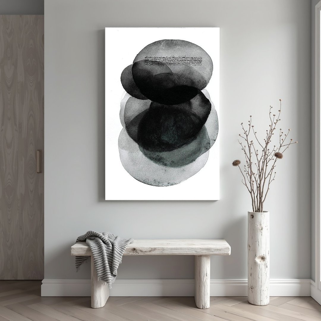 北欧极简抽象几何挂画 100×70cm 无框画 | 客厅墙面装饰 | 居家布置 - 海报/装饰画/版画 - 其他材质 多色