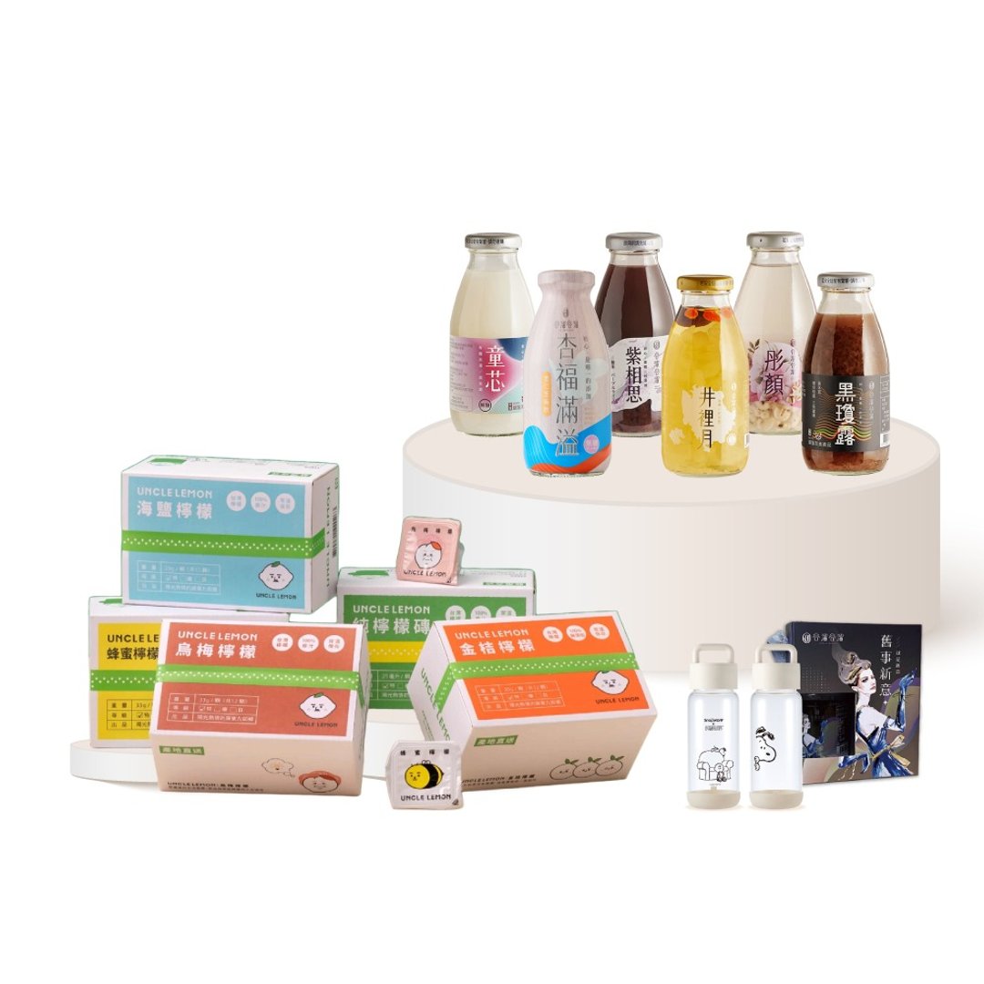 PINKOI 独家【谷溜谷溜】焕亮盛宴组赠史奴比玻璃杯 x1+ 两入柠檬水 - 健康/养生 - 新鲜食材 多色