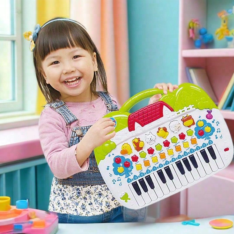 欢乐动物电子琴 儿童节礼物推荐圣诞礼盒毕业礼物 - 玩具/玩偶 - 塑料 红色