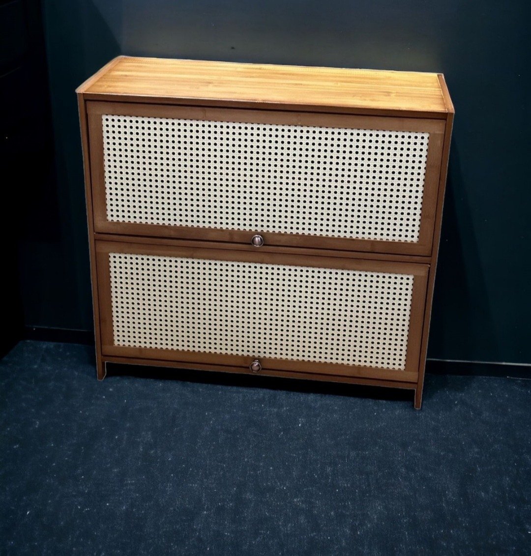 Bamboo 掀盖式竹制鞋柜 - 其他家具 - 竹 卡其色