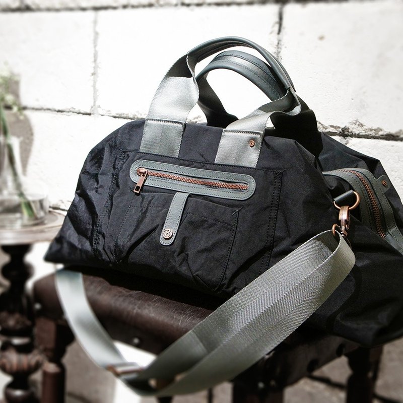 BAGMIO PLATO WEEKEND 旅行袋-墨黑 - 行李箱/行李箱保护套 - 聚酯纤维 黑色