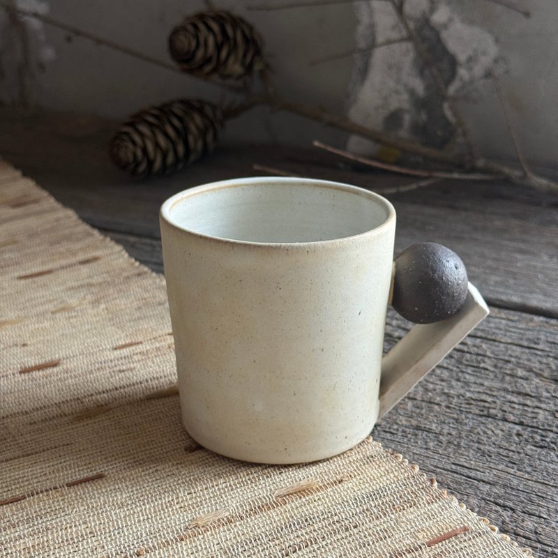 重心_几何把手杯 - 其他杯子 - 陶 咖啡色